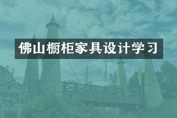 佛山橱柜家具设计学习