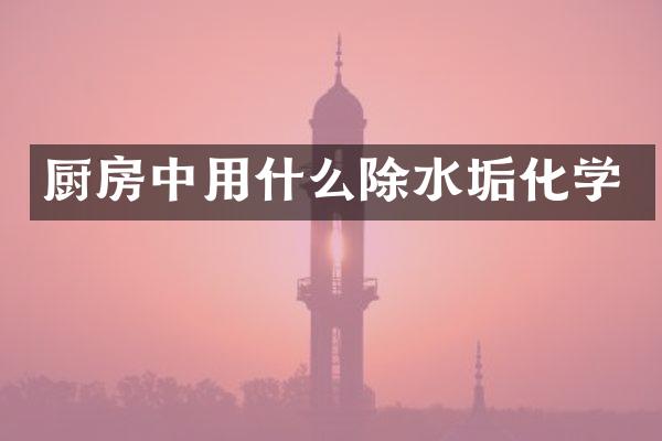 厨房中用什么除水垢化学