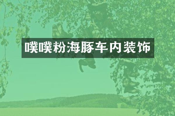 噗噗粉海豚车内装饰