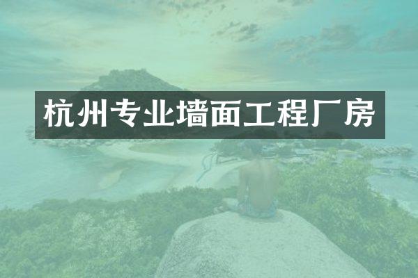 杭州专业墙面工程厂房