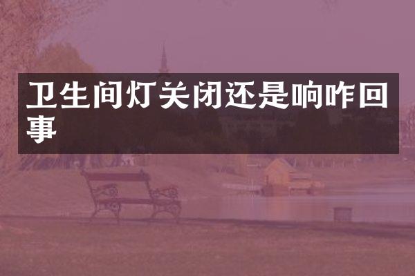 卫生间灯关闭还是响咋回事