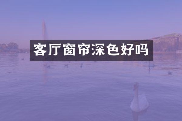 客厅窗帘深色好吗