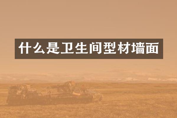 什么是卫生间型材墙面