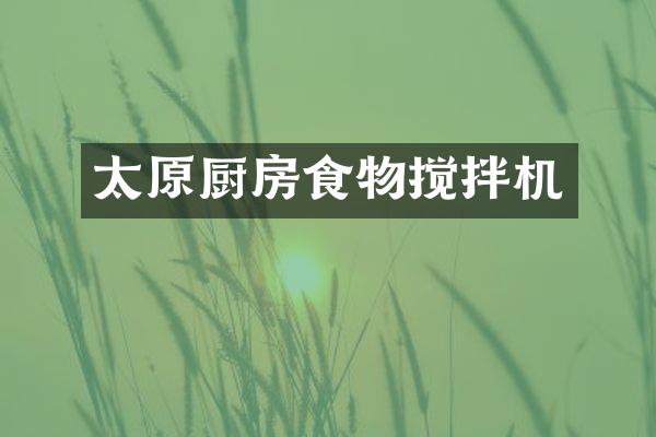 太原厨房食物搅拌机
