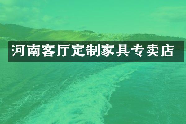 河南客厅定制家具专卖店