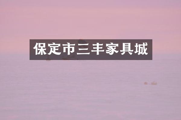 保定市三丰家具城