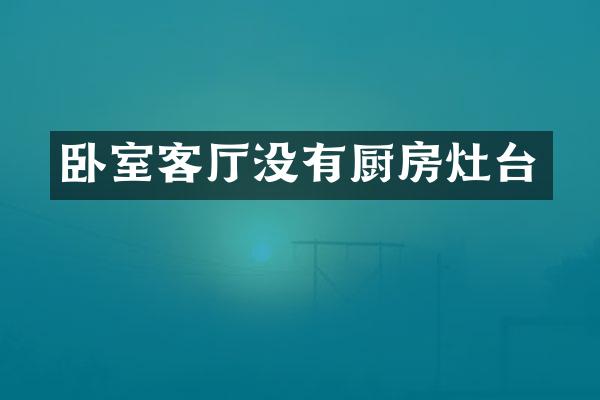 卧室客厅没有厨房灶台