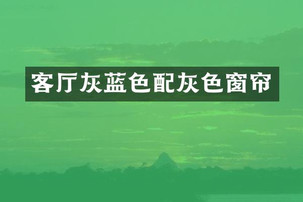 客厅灰蓝色配灰色窗帘
