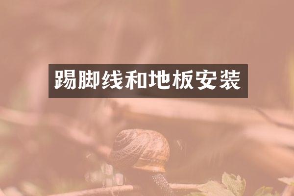 踢脚线和地板安装