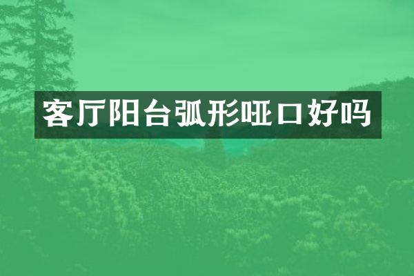 客厅阳台弧形哑口好吗