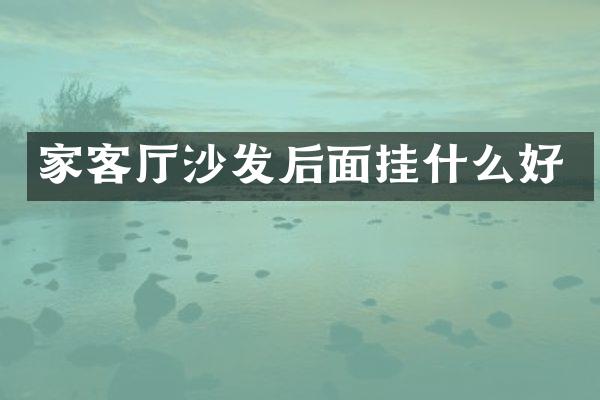 家客厅沙发后面挂什么好