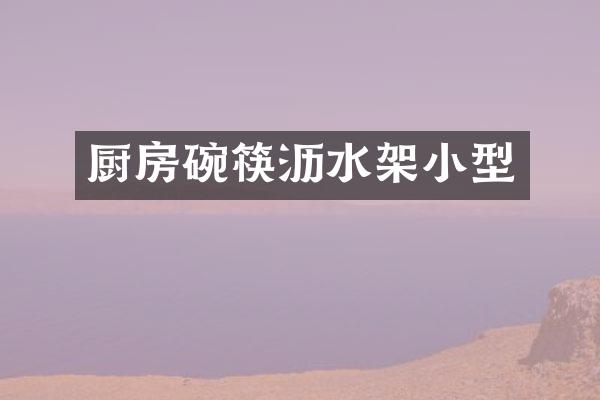 厨房碗筷沥水架小型