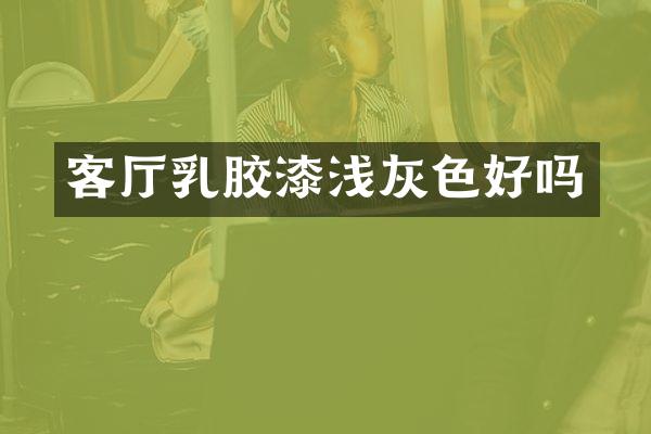客厅乳胶漆浅灰色好吗