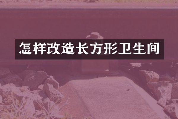 怎样改造长方形卫生间