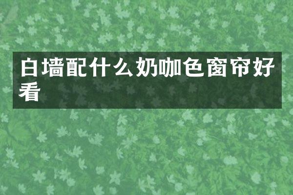 白墙配什么奶咖色窗帘好看