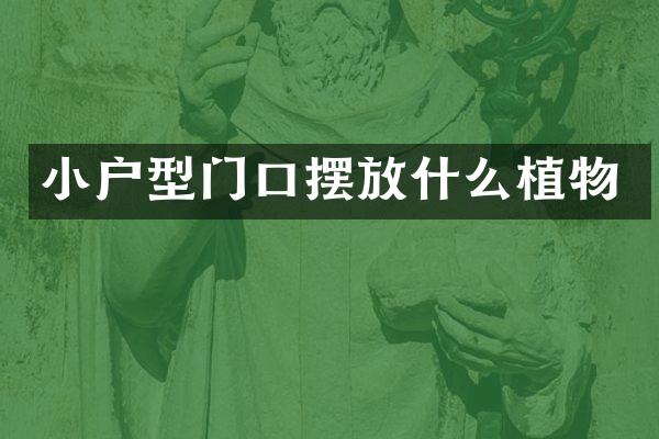 小户型门口摆放什么植物