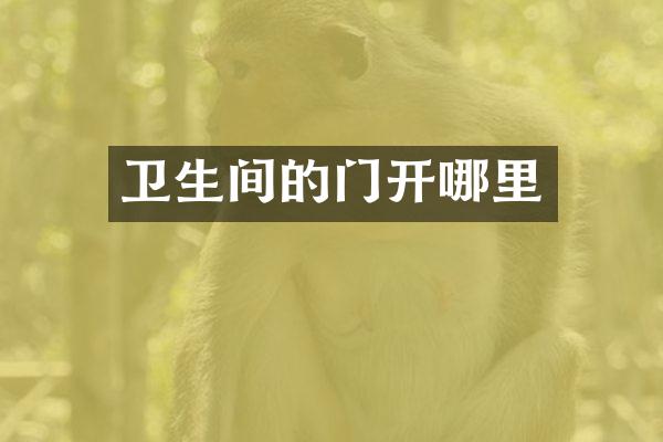 卫生间的门开哪里