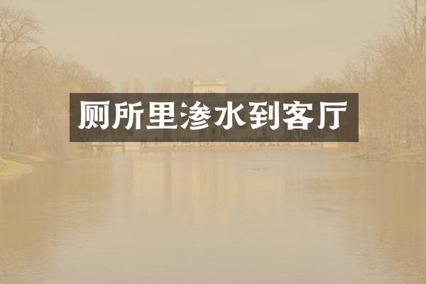 厕所里渗水到客厅