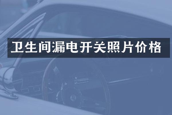 卫生间漏电开关照片价格