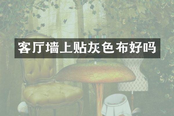 客厅墙上贴灰色布好吗