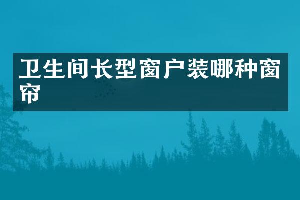 卫生间长型窗户装哪种窗帘