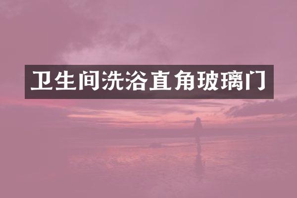 卫生间洗浴直角玻璃门