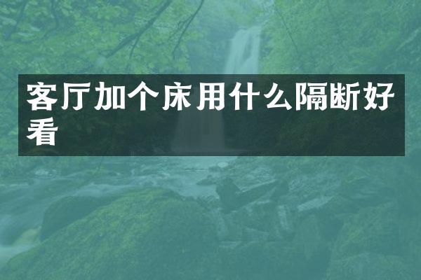 客厅加个床用什么隔断好看