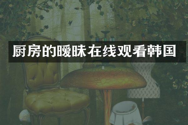 厨房的暧昧在线观看韩国