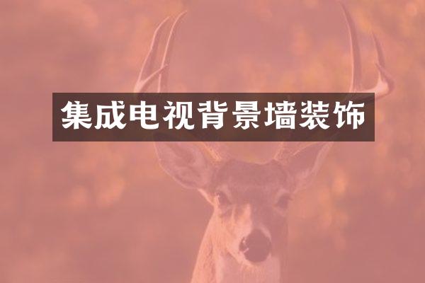 集成电视背景墙装饰