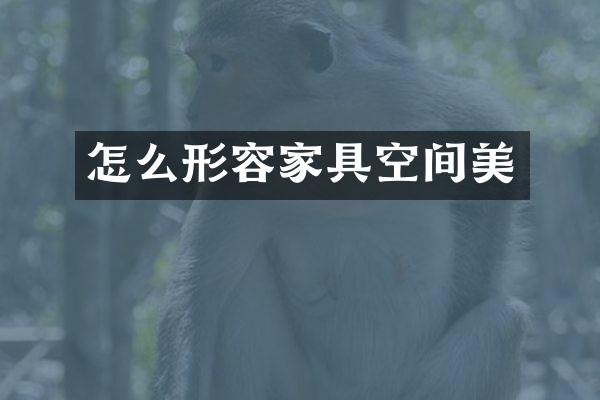 怎么形容家具空间美