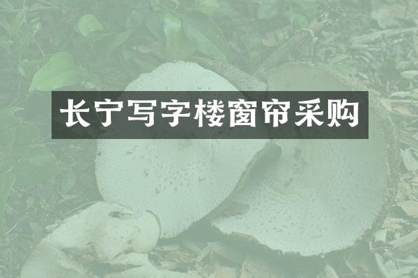 长宁写字楼窗帘采购
