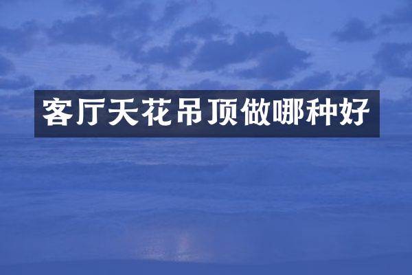客厅天花吊顶做哪种好