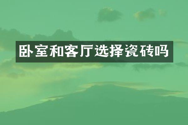 卧室和客厅选择瓷砖吗