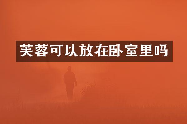 芙蓉可以放在卧室里吗