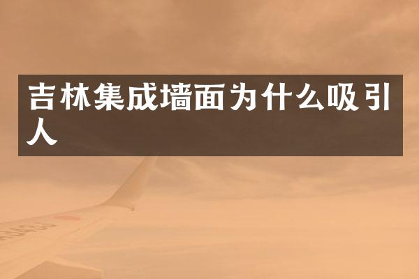 吉林集成墙面为什么吸引人