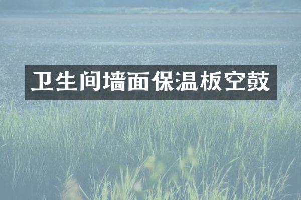 卫生间墙面保温板空鼓