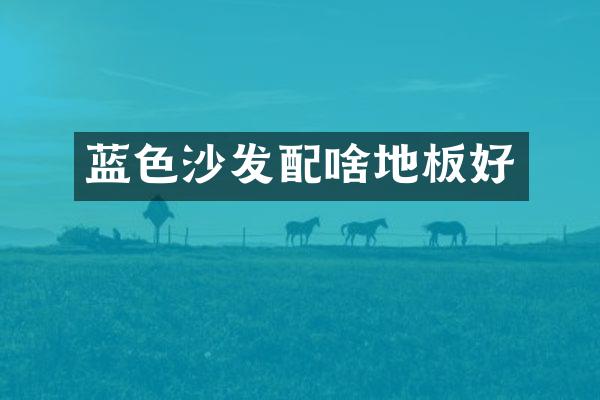 蓝色沙发配啥地板好