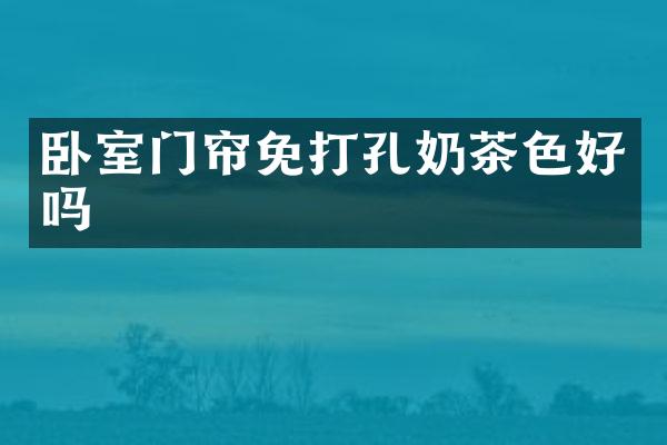 卧室门帘免打孔奶茶色好吗
