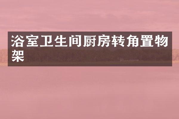 浴室卫生间厨房转角置物架