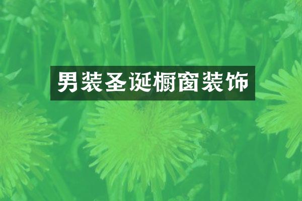 男装圣诞橱窗装饰