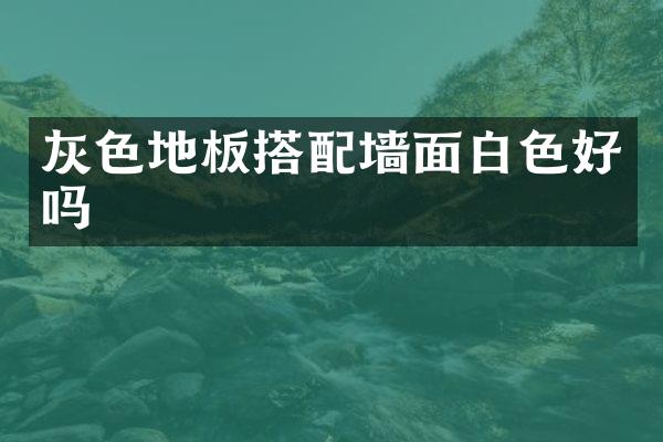 灰色地板搭配墙面白色好吗