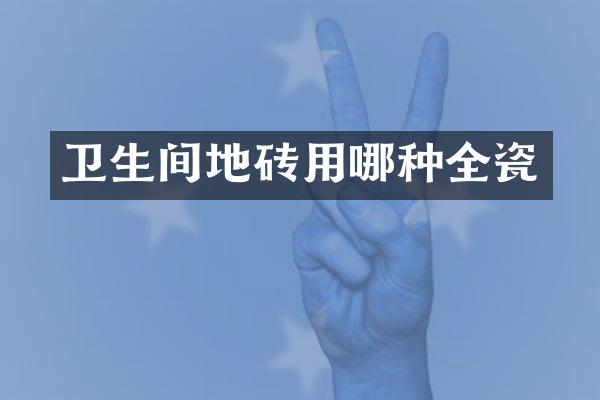 卫生间地砖用哪种全瓷