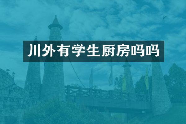 川外有学生厨房吗吗