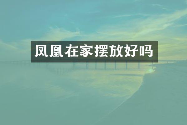 凤凰在家摆放好吗