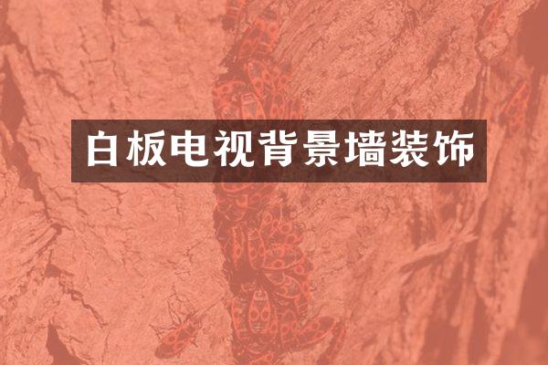 白板电视背景墙装饰