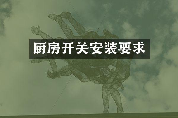 厨房开关安装要求
