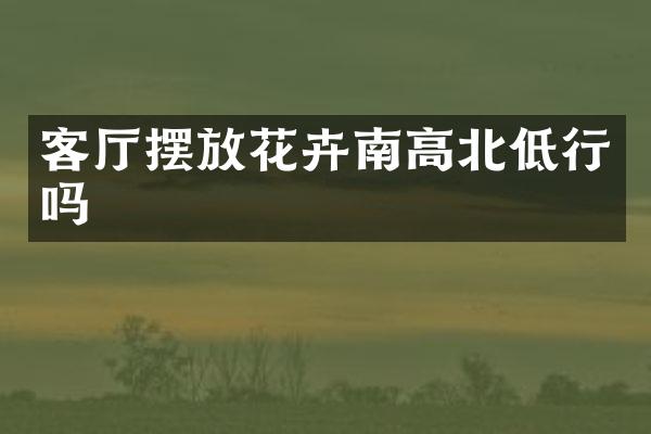 客厅摆放花卉南高北低行吗