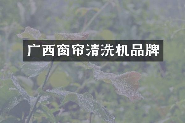 广西窗帘清洗机品牌