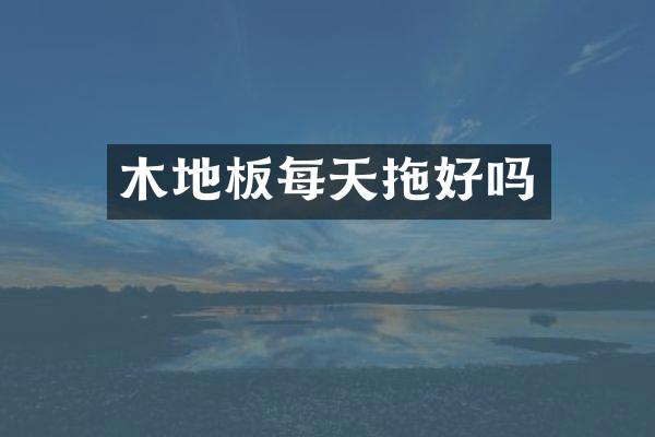 木地板每天拖好吗
