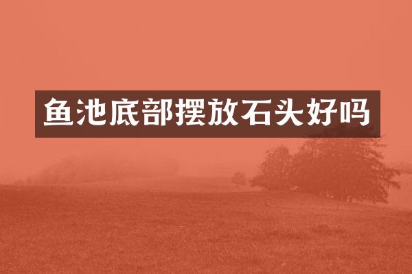 鱼池底部摆放石头好吗